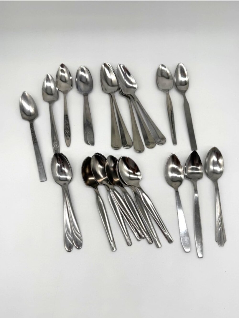 Grapefruit Spoons Wholesale Lot Serrated Citrus Spoons Stainless Steel Bulk Set